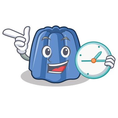 Saat jöle karakter karikatür tarzı ile