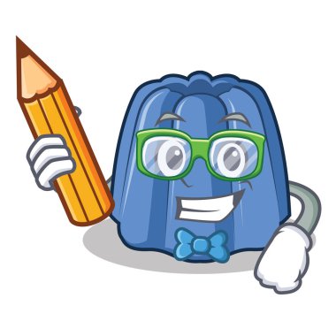 Öğrenci jöle karakter karikatür tarzı