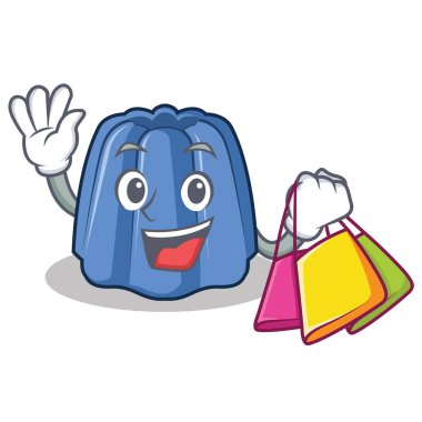 Jöle karakter karikatür tarzı alışveriş