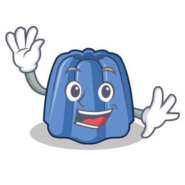 Jöle karakter karikatür tarzı sallayarak