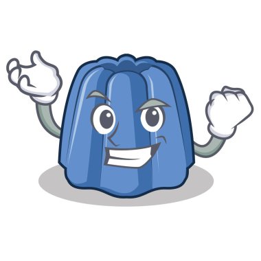 Başarılı jöle karakter karikatür tarzı