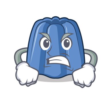 Kızgın jöle karakter karikatür tarzı