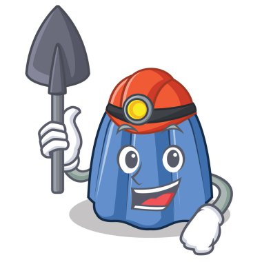 Madenci jöle karakter karikatür tarzı