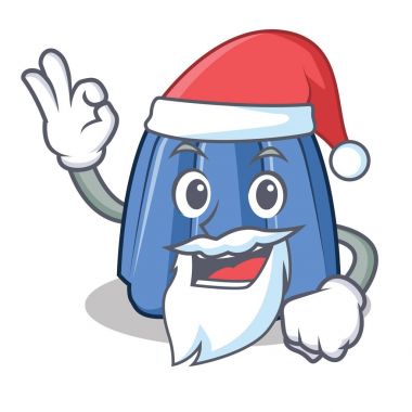 Santa jöle karakter karikatür tarzı