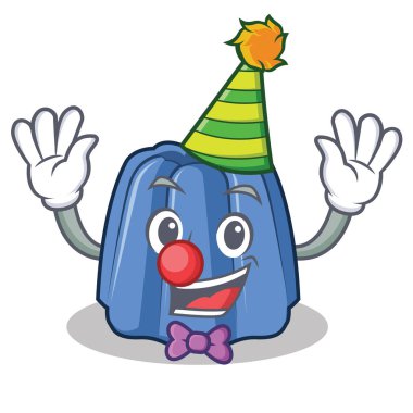 Palyaço jöle karakter karikatür tarzı