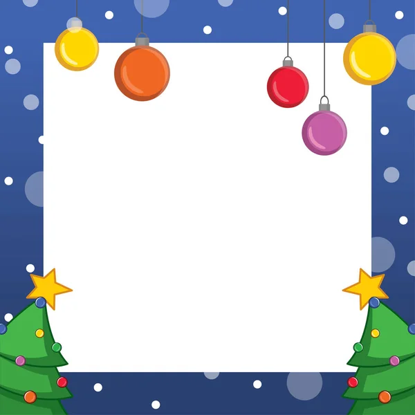 Christmas Frame Design Art — стоковый вектор