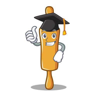 Mezuniyet oklava karakter karikatür