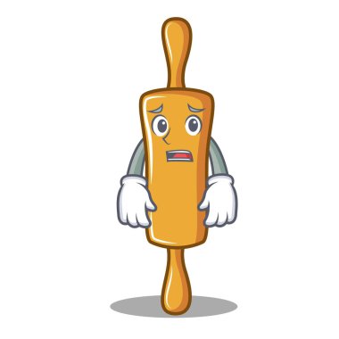 Korkarım oklava karakter karikatür