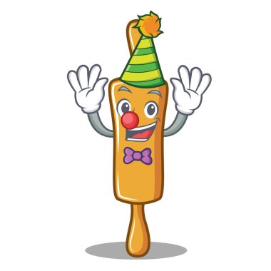 Palyaço oklava karakter karikatür