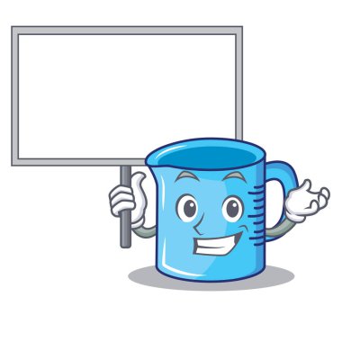 Ölçüm Kupası karakter karikatür kurulu getirmek