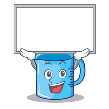 Oyun tahtasını Kupası karakter karikatür ölçme