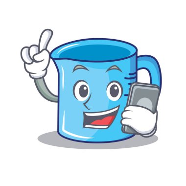 Telefon Kupası karakter karikatür ölçülür