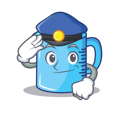 Polis Ölçüm Kupası karakter karikatür