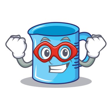 Süper kahraman Kupası karakter karikatür ölçme