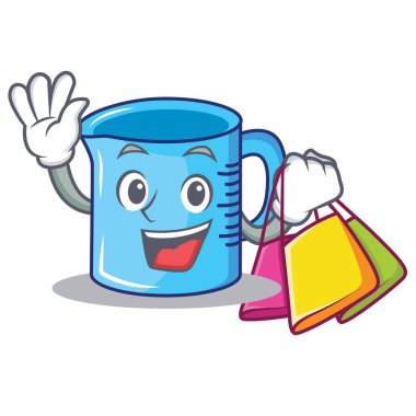 Ölçüm Kupası karakter karikatür alışveriş