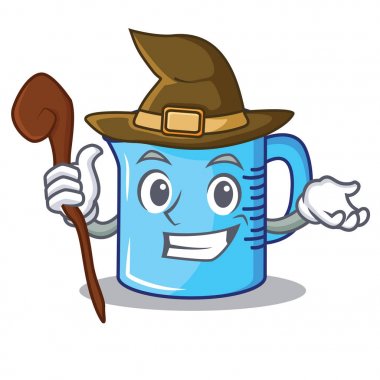 Ölçüm Kupası karakter karikatür cadı