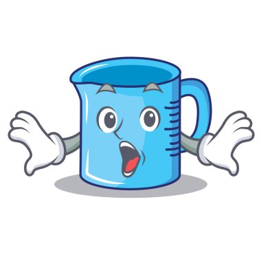 Suprised Ölçüm Kupası karakter karikatür