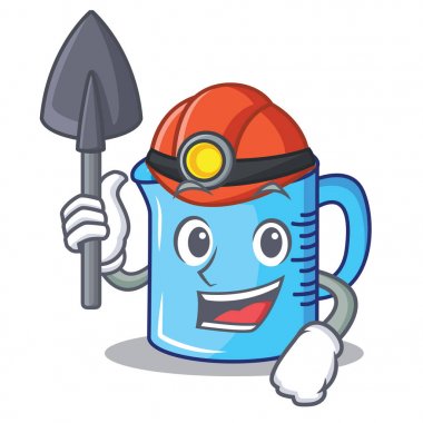 Madenci Ölçüm Kupası karakter karikatür