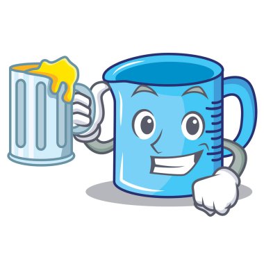 Ölçüm Kupası karakter karikatür suyu ile