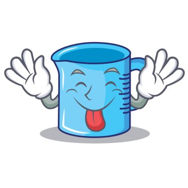 Kupası karakter karikatür ölçme dil