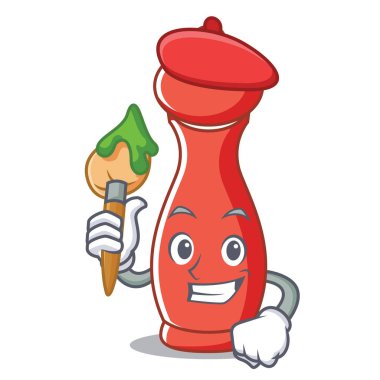 Sanatçı biber mill karakter karikatür
