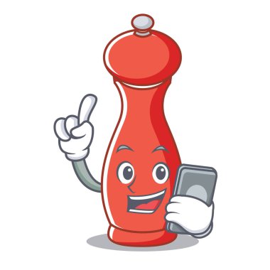 Telefon biber mill karakter karikatür ile