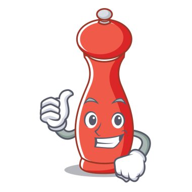 Karabiber değirmeni karakter karikatür Yaşasın