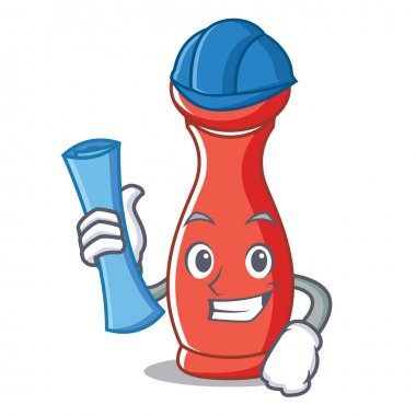 Mimar biber mill karakter karikatür