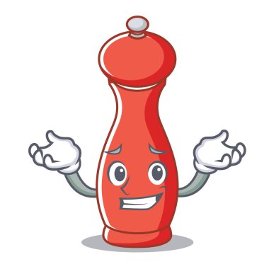 Sırıtan biber mill karakter karikatür