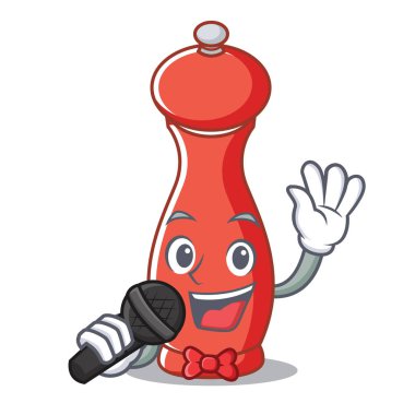 Karabiber değirmeni karakter karikatür şarkı