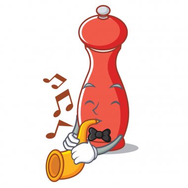 Trompet biber mill karakter karikatür ile