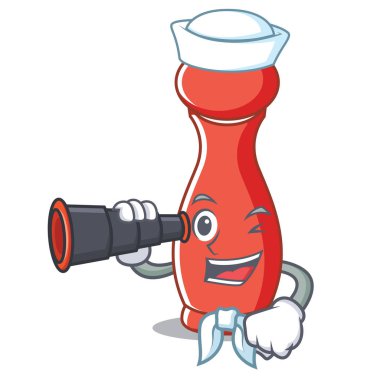 Denizci dürbün biber mill karakter karikatür ile