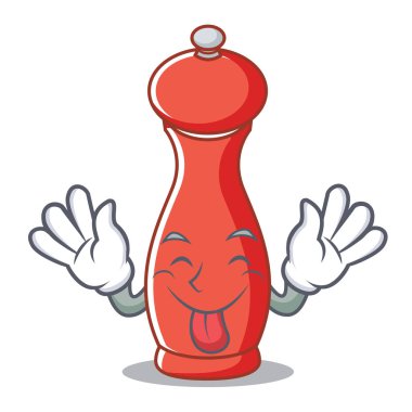 Karabiber değirmeni karakter karikatür dil