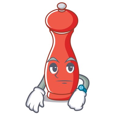 Karabiber değirmeni karakter karikatür bekliyor