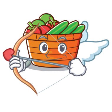 Aşk tanrısı meyve sepeti karakter karikatür