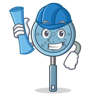 Mimar Kepçe kap karakter karikatür