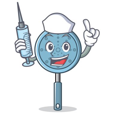 Hemşire Kepçe kap karakter karikatür