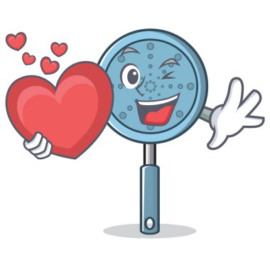 Kalp Kepçe kap karakter karikatür ile