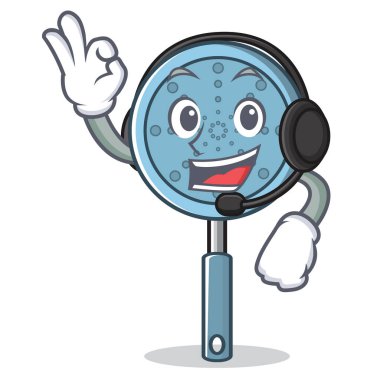 Kulaklık Kepçe kap karakter karikatür ile