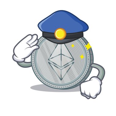 Polis Ethereum sikke karakter karikatür