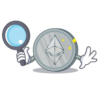 Dedektif Ethereum sikke karakter karikatür