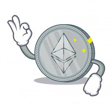 İyi Ethereum para karakter karikatür