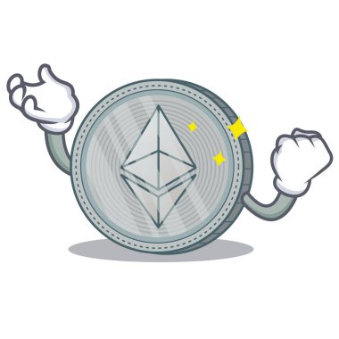Başarılı Ethereum sikke karakter karikatür