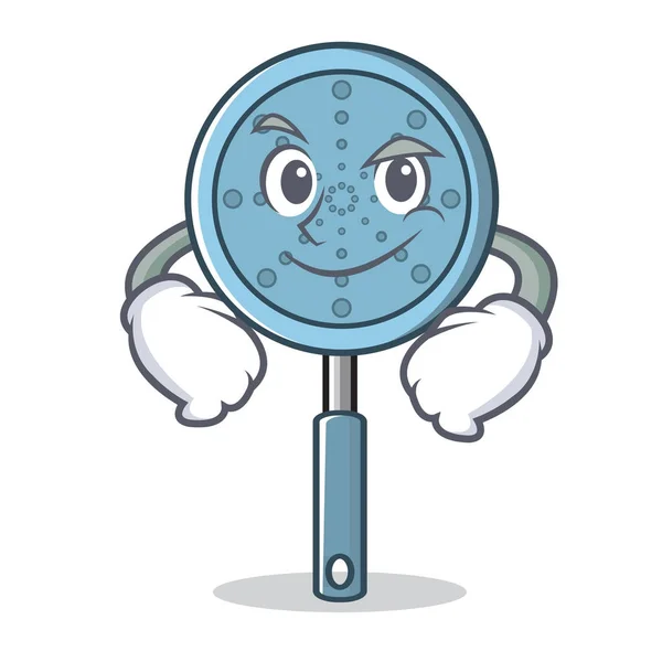 Smirking skimmer utensil personaje de dibujos animados — Vector de stock