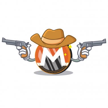 Kovboy Monero sikke karakter karikatür