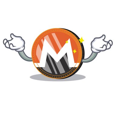 Eller yukarıda Monero sikke karakter karikatür