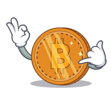 Bana bitcoin sikke karakter karikatür de