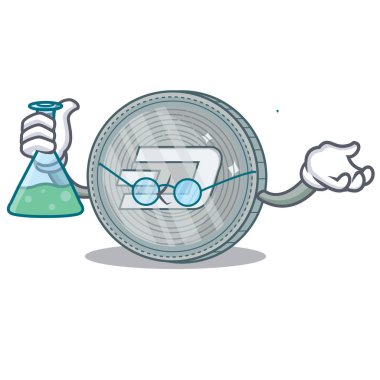 Profesör dash sikke karakter karikatür vektör çizim 