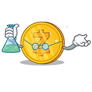Profesör Zcash sikke karakter karikatür