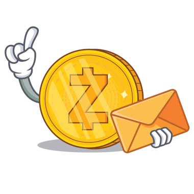Zarf Zcash sikke karakter karikatür ile